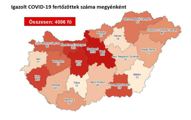 5 fővel emelkedett a beazonosított fertőzöttek száma és elhunyt két idős, krónikus beteg
