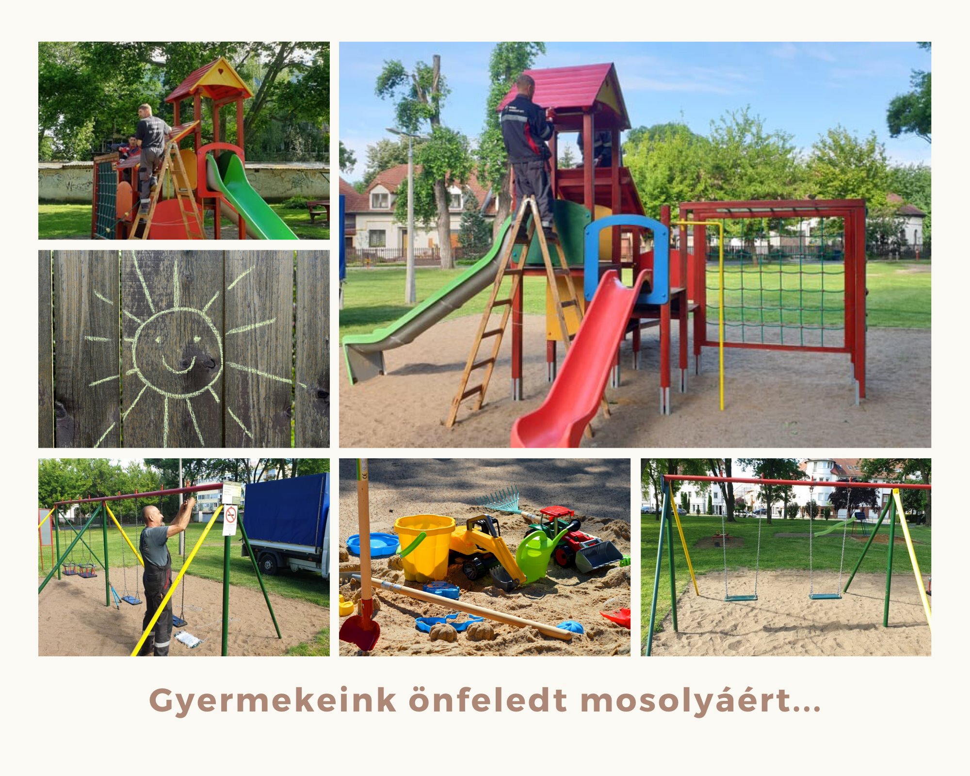 Karbantartások zajlanak városunk játszóterein
