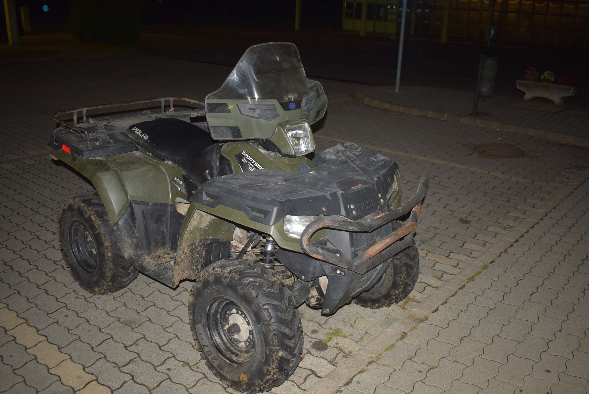 Körözött quad a csengersimai határátkelőhelyen