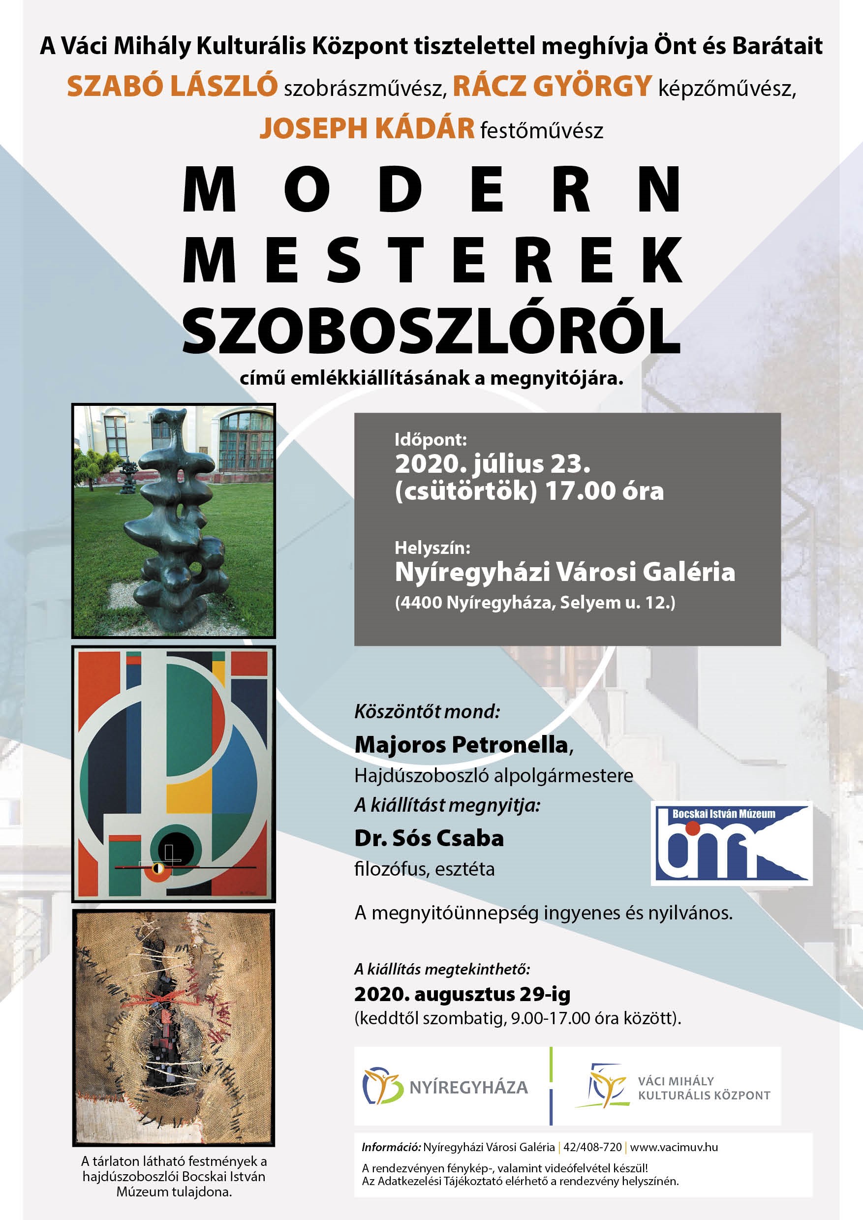 Mesterek jönnek Szoboszlóról a Városi Galériában