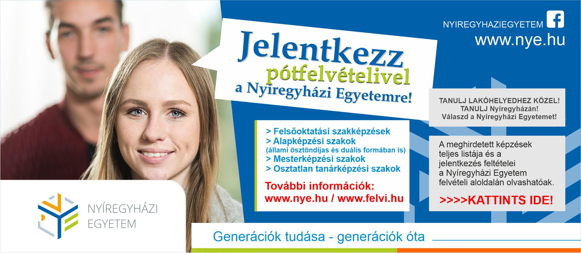 Még várja leendő hallgatóit a Nyíregyházi Egyetem is