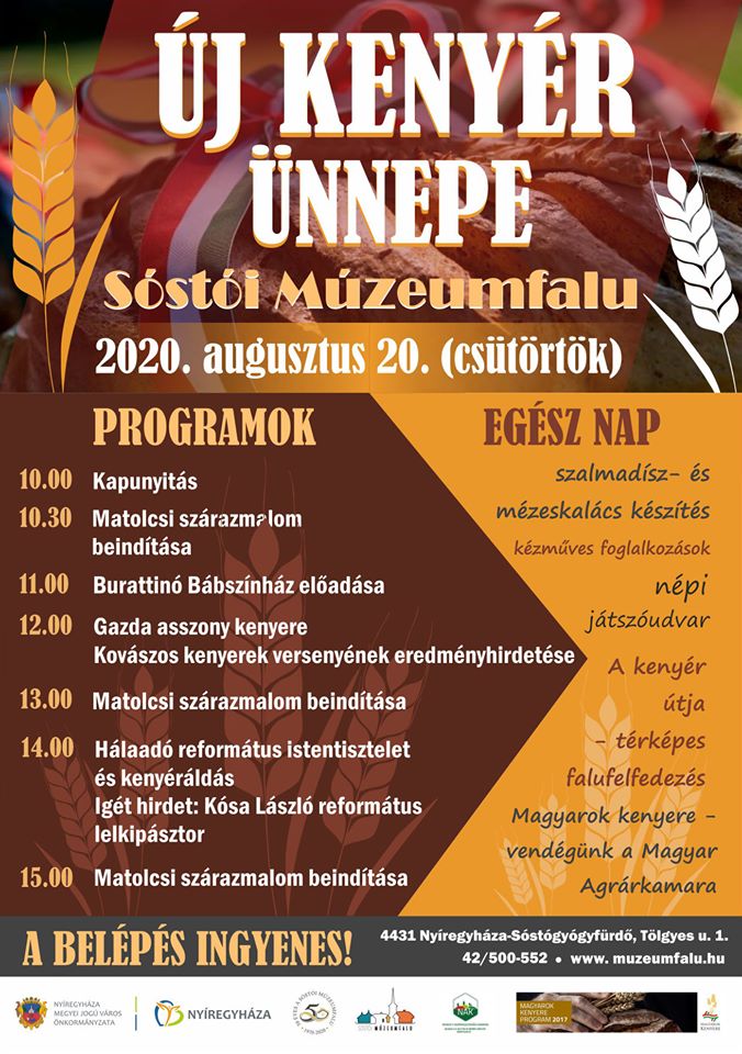 Új kenyér ünnepe a Sóstói Múzeumfaluban