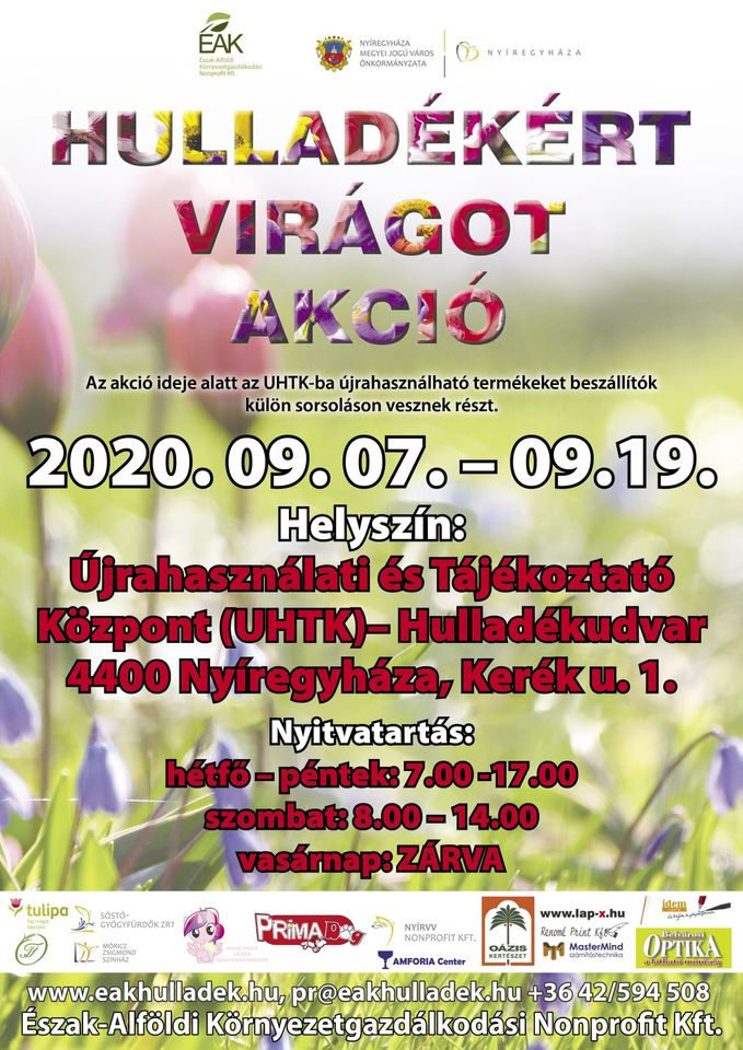 Hulladékért virágot akció