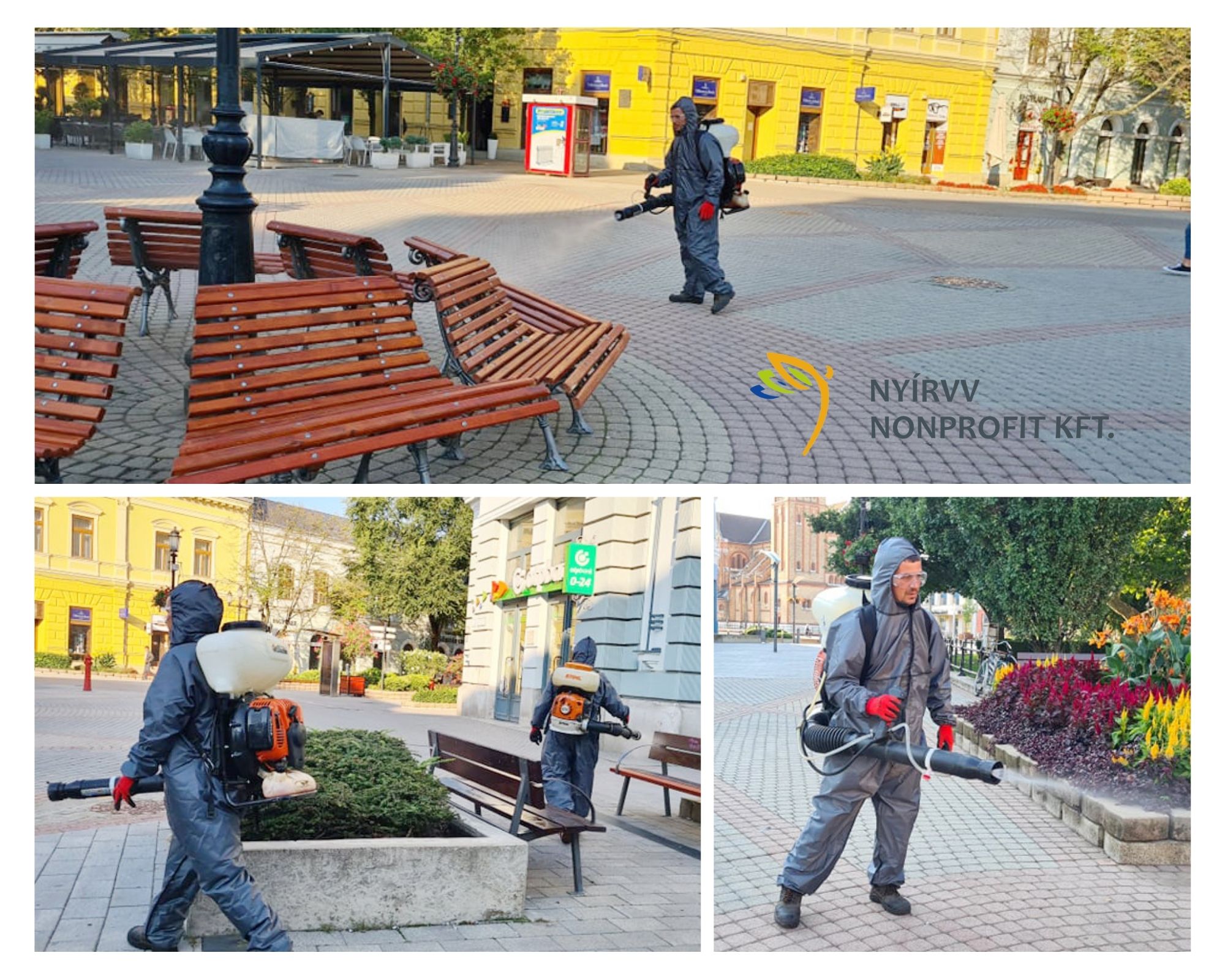  Fertőtlenítik a játszótereket, utcabútorokat városszerte