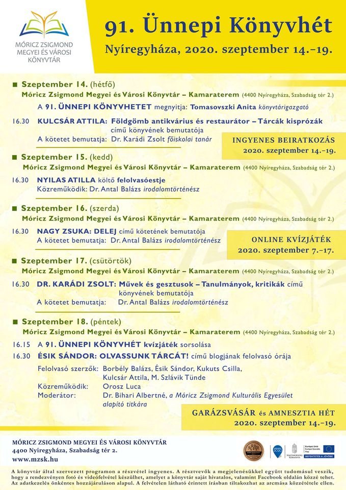 Ünnepi Könyvhét a nyíregyházi könyvtárban