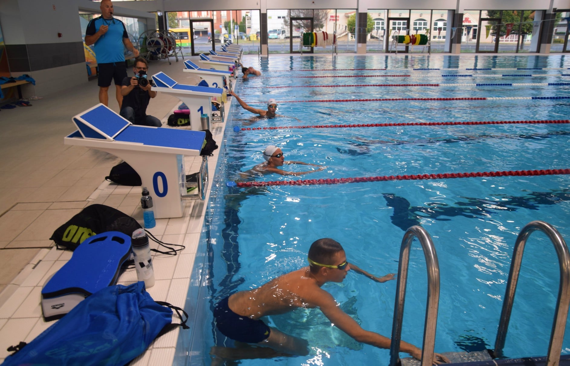Megtartották az első edzést a Városi Uszodában