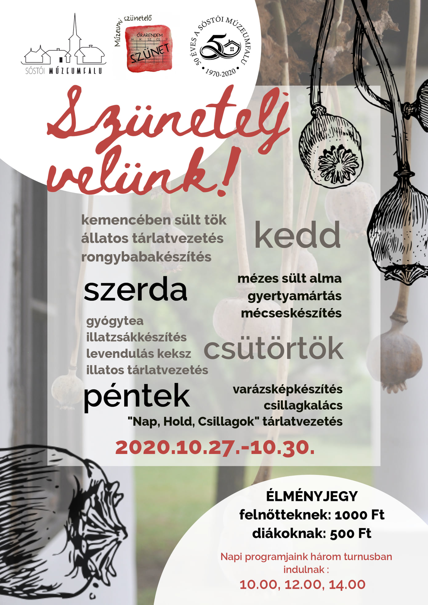 Számos program várja a látogatókat a múzeumfaluban az őszi szünetben