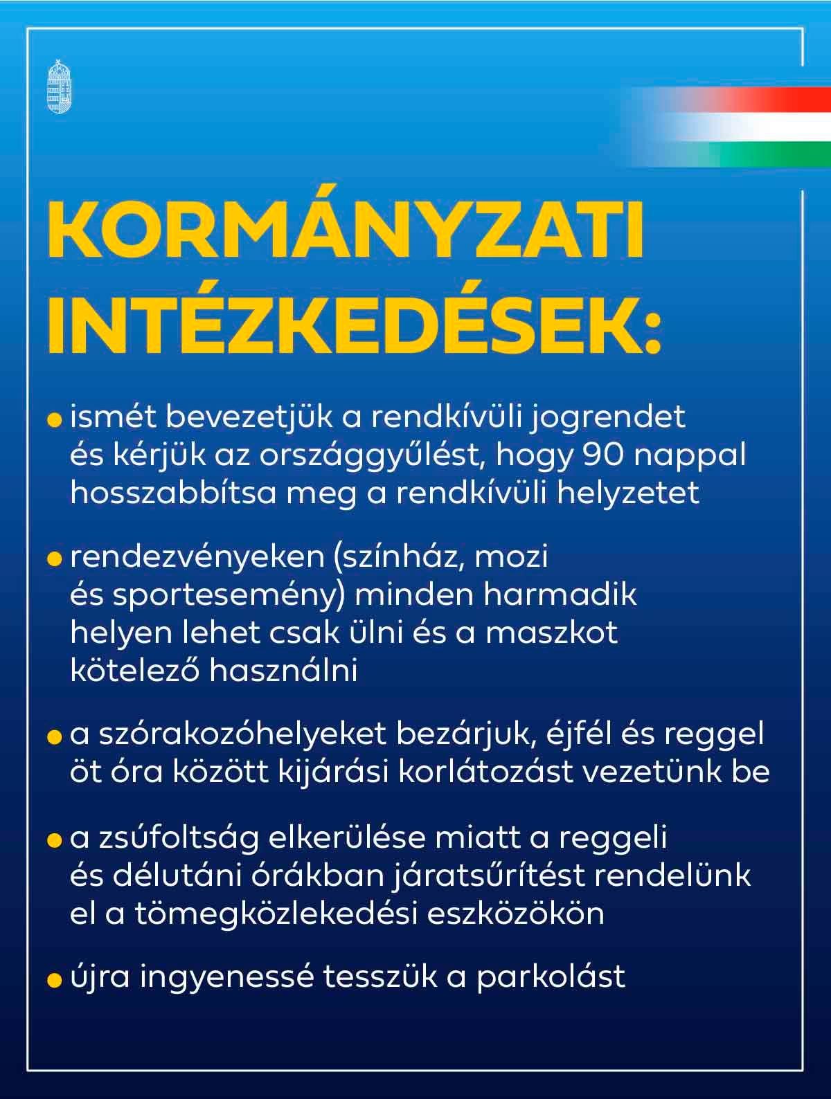 Éjszakai kijárási korlátozás is szerepel a szigorítások között