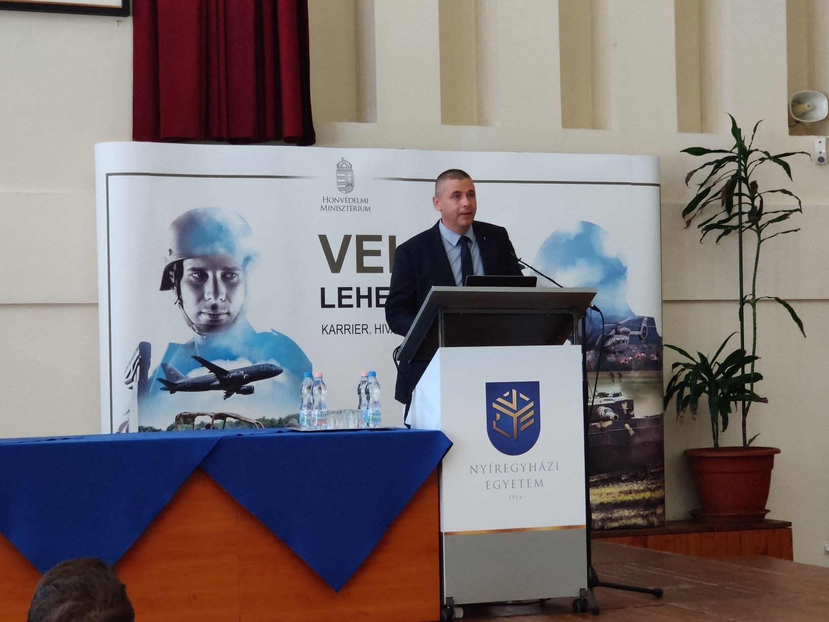 Honvédelmi elődást tartottak a Nyíregyházi Egyetemen