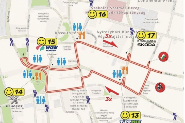 Útlezárások lesznek Nyíregyházán a rallyverseny miatt