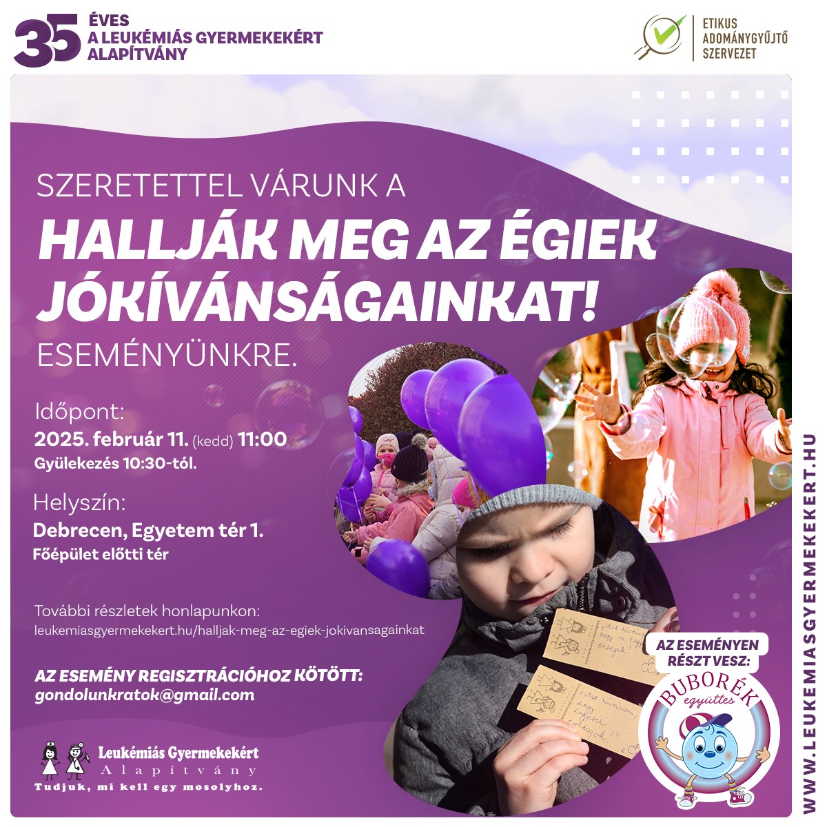 Hallják meg az égiek jókívánságainkat!