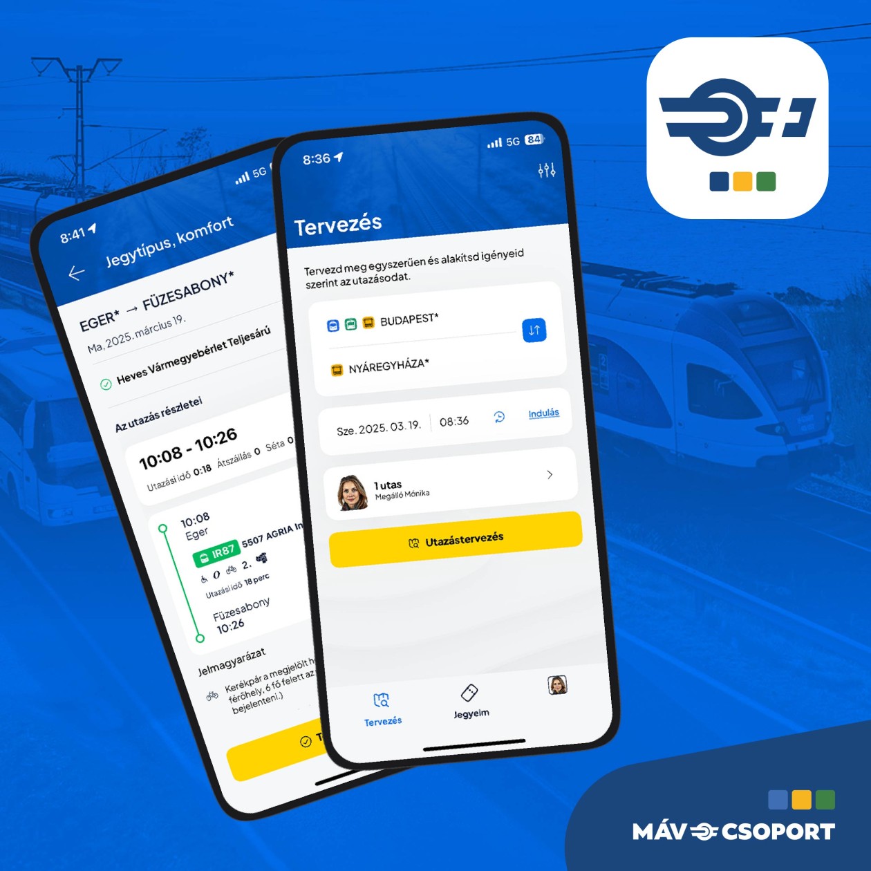 Új funkciókkal bővült a MÁV+ App!