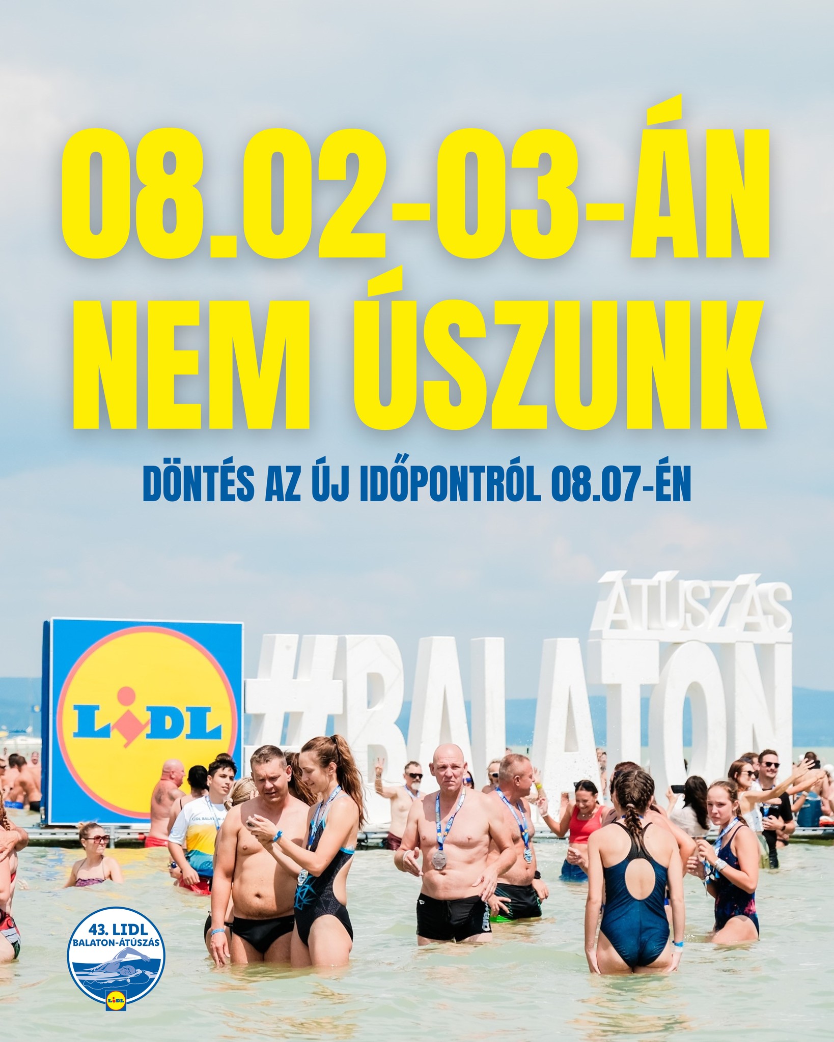 Ismét halasztják a Balaton-átúszást