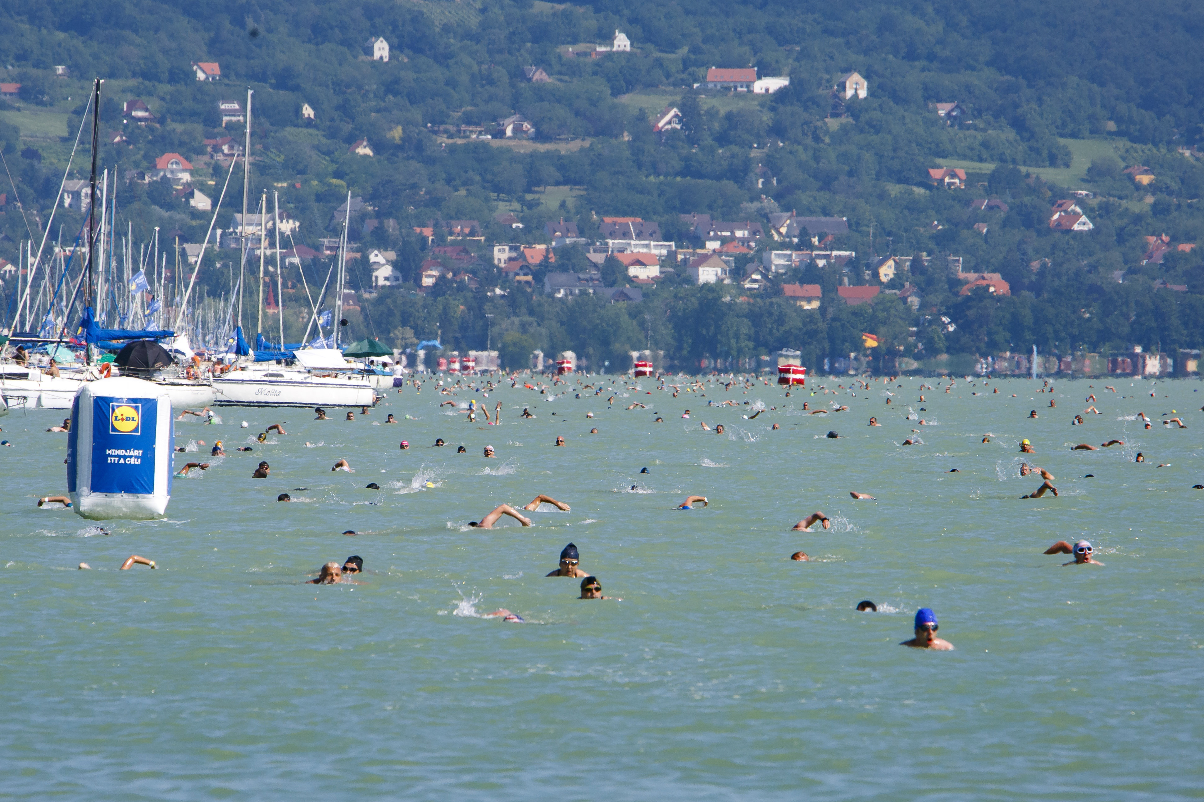 Több mint tízezren úszták át a Balatont 