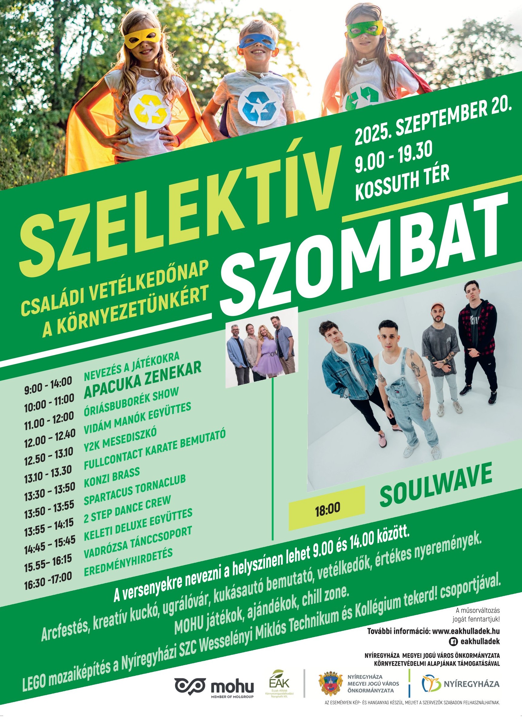 Szeptember huszadikán ismét Szelektív Szombat lesz Nyíregyházán