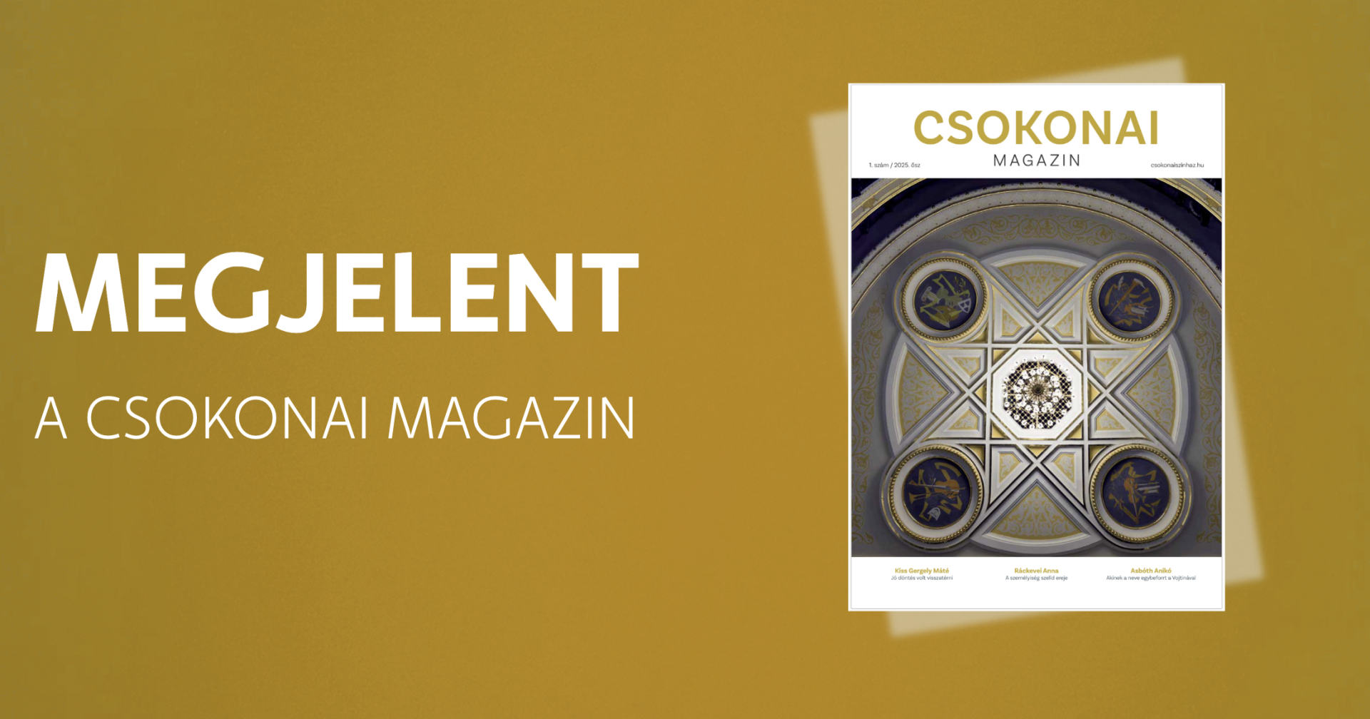 Új kulturális kiadványt indított útjára a Csokonai Nemzeti Színház