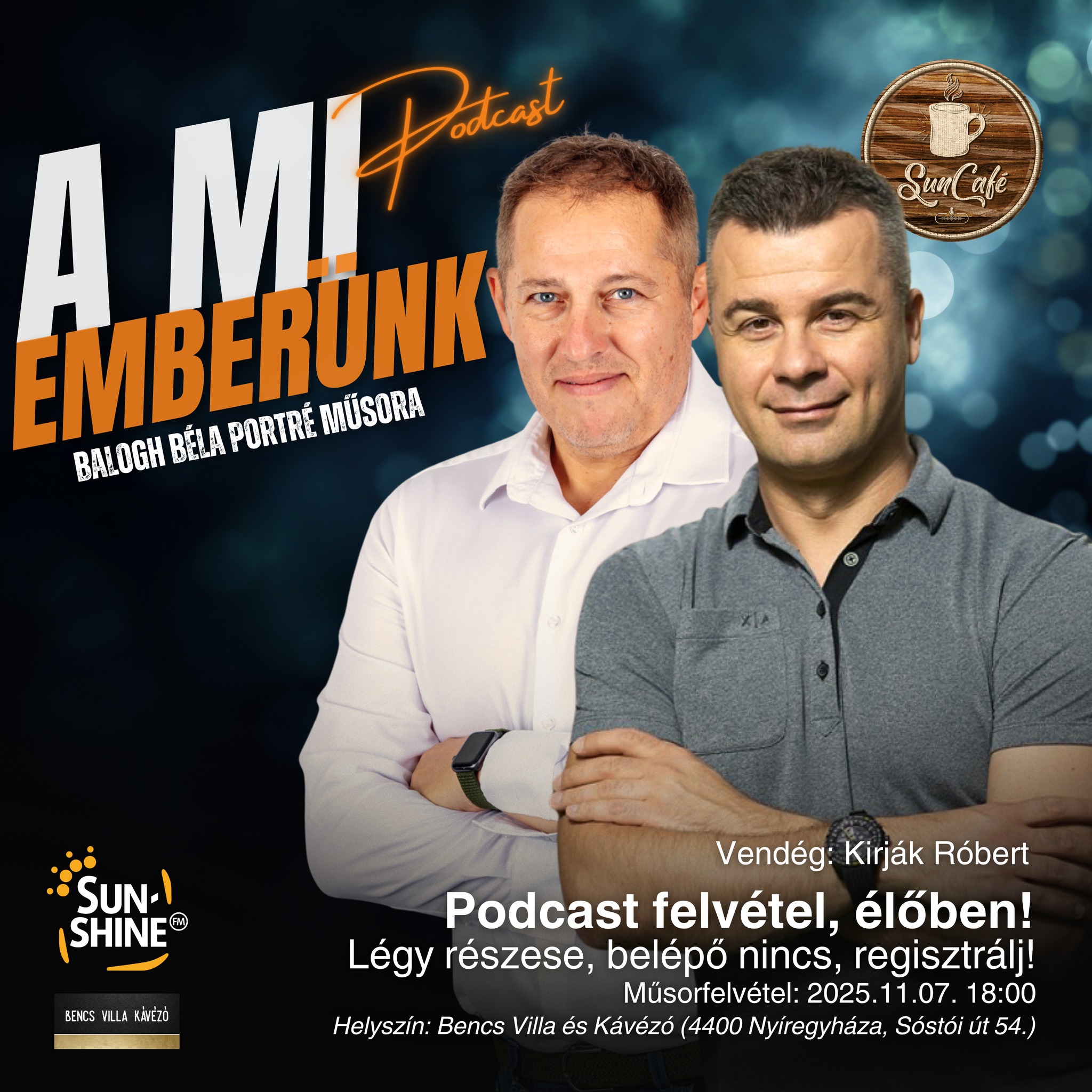 Színházi kulisszatitkok: nyilvános podcast felvétel a Bencs Villában