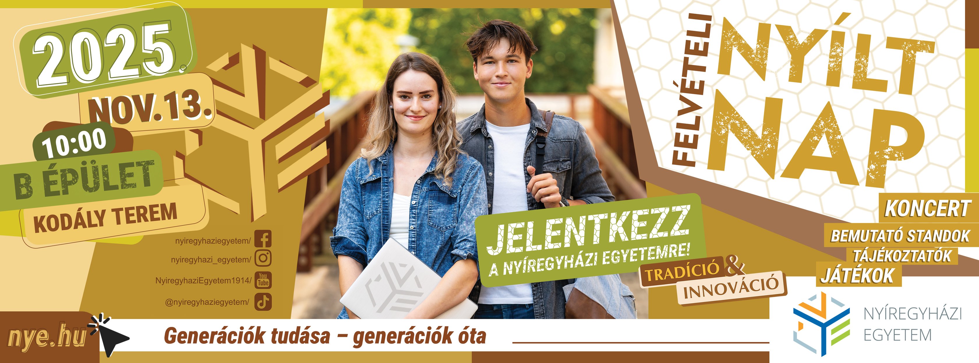 Felvételi Nyílt Napot tart a Nyíregyházi Egyetem