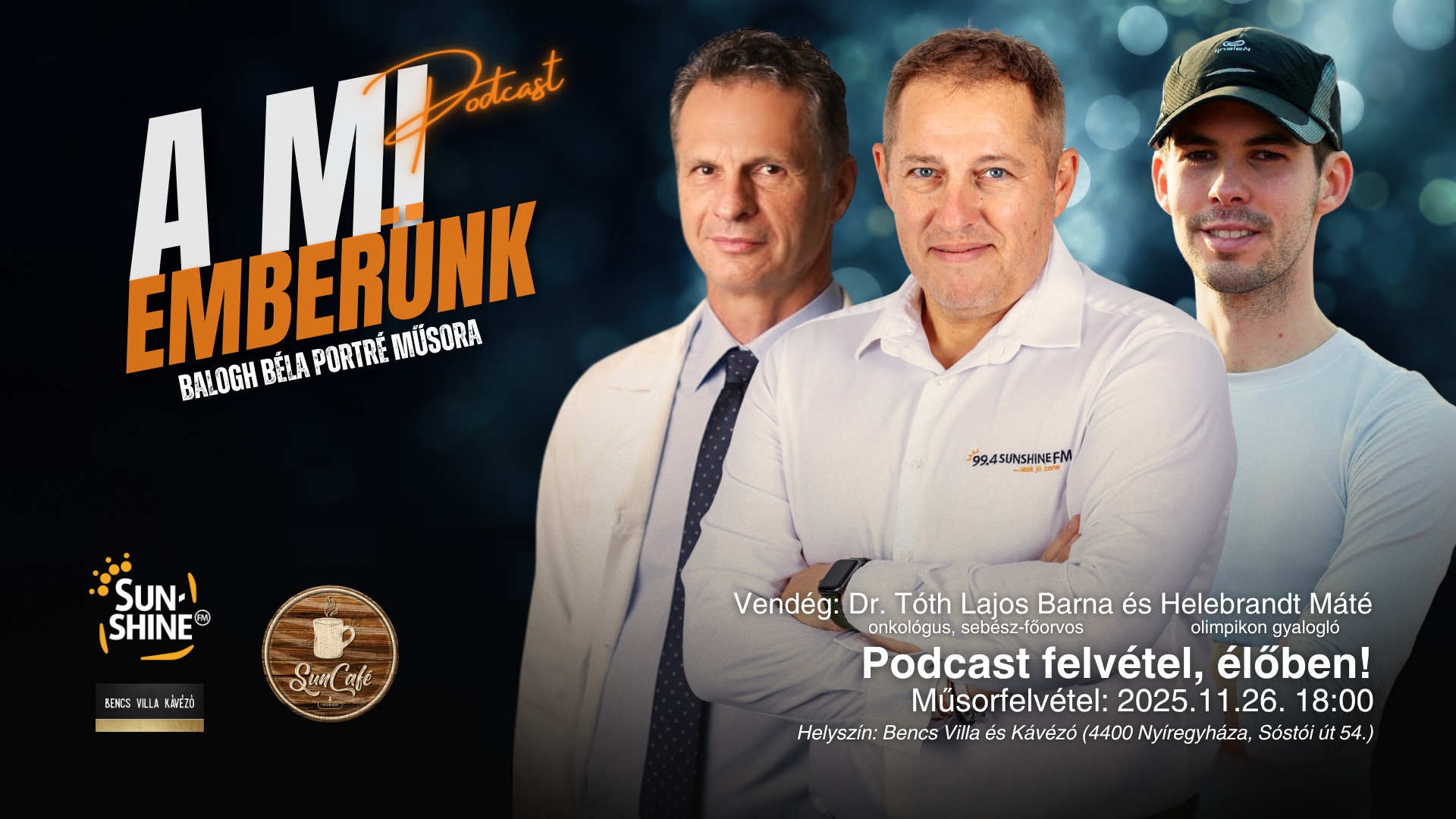 Újra forog a Mi emberünk podcast kamerája a Bencs Villában