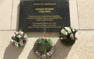 Dr. Udvari István professzorra emlékeztek az egyetemen