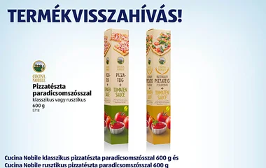 Pizzatésztát hív vissza az ALDI