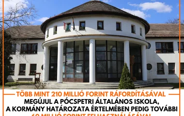 Több száz millióból újul meg az általános iskola Pócspetriben