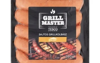 A Tesco visszahívja a 300 grammos TS Sajtos grillkolbászt