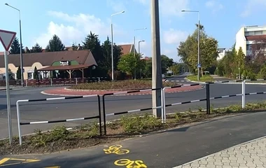 Hivatalosan is átadták Nyíregyháza legújabb körforgalmát