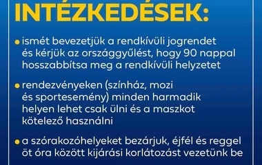 Éjszakai kijárási korlátozás is szerepel a szigorítások között