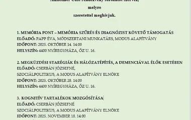 Alzheimer Café Nyíregyházán