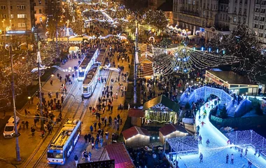 Fénybe borult Debrecen belvárosa