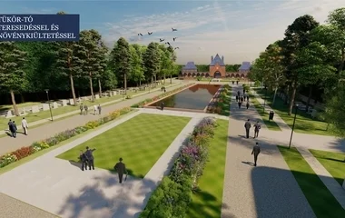 Megújul a Tükörtó a debreceni köztemetőben