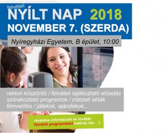 Nyílt nap a Nyíregyházi Egyetemen