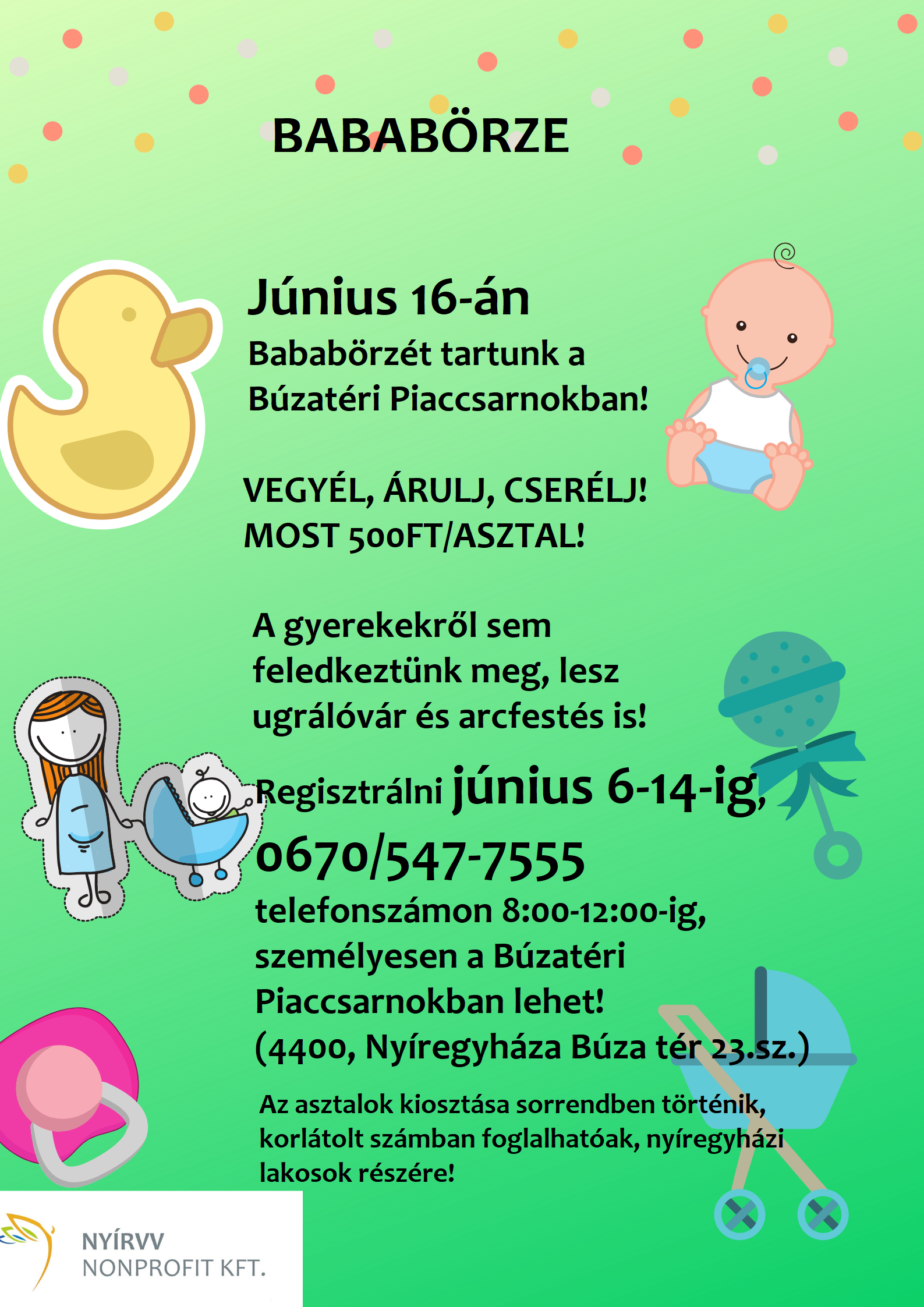 Bababörze a Búzatéri Piaccsarnokban