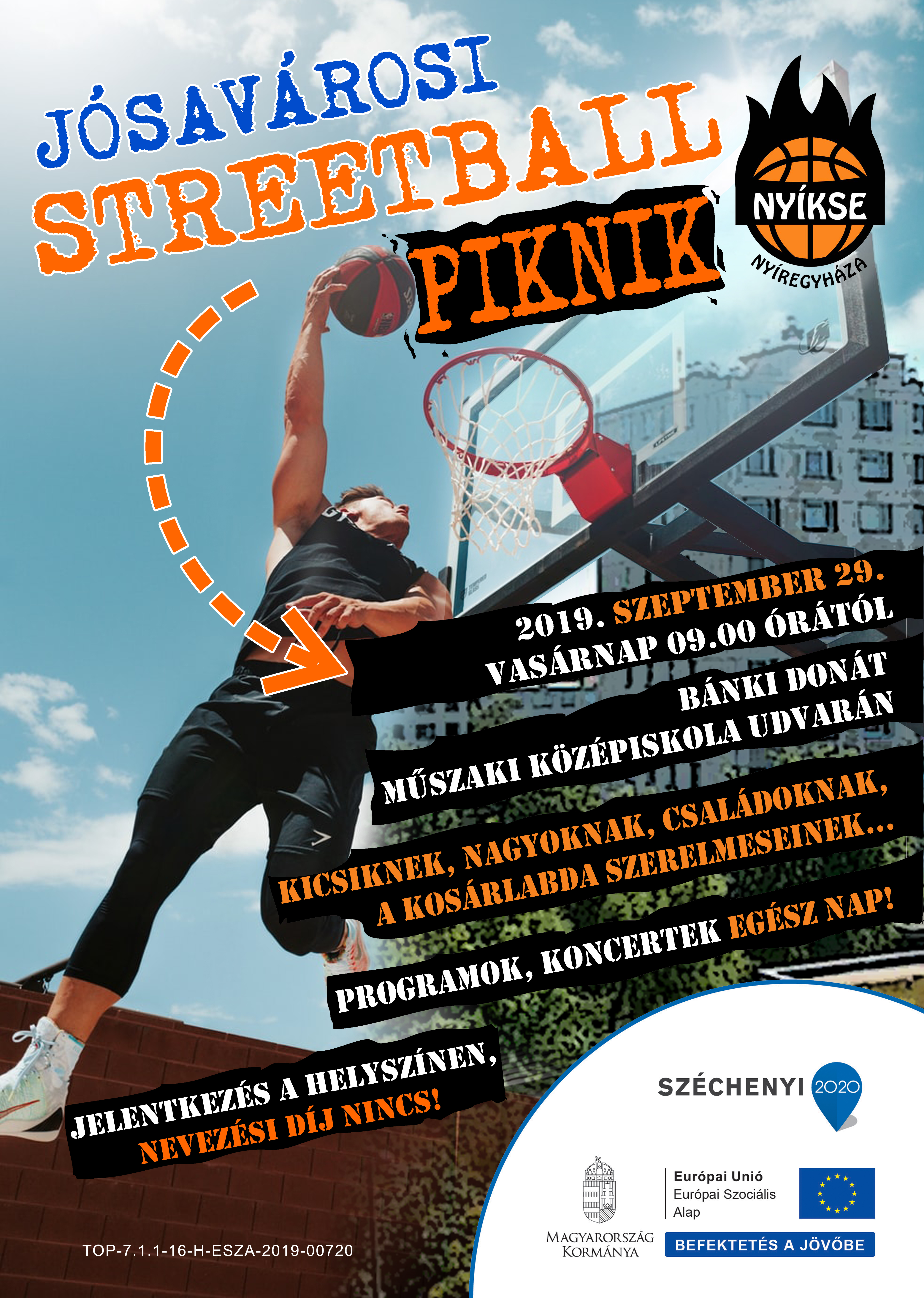 Streetball Pikniket rendeznek a Jósavárosban