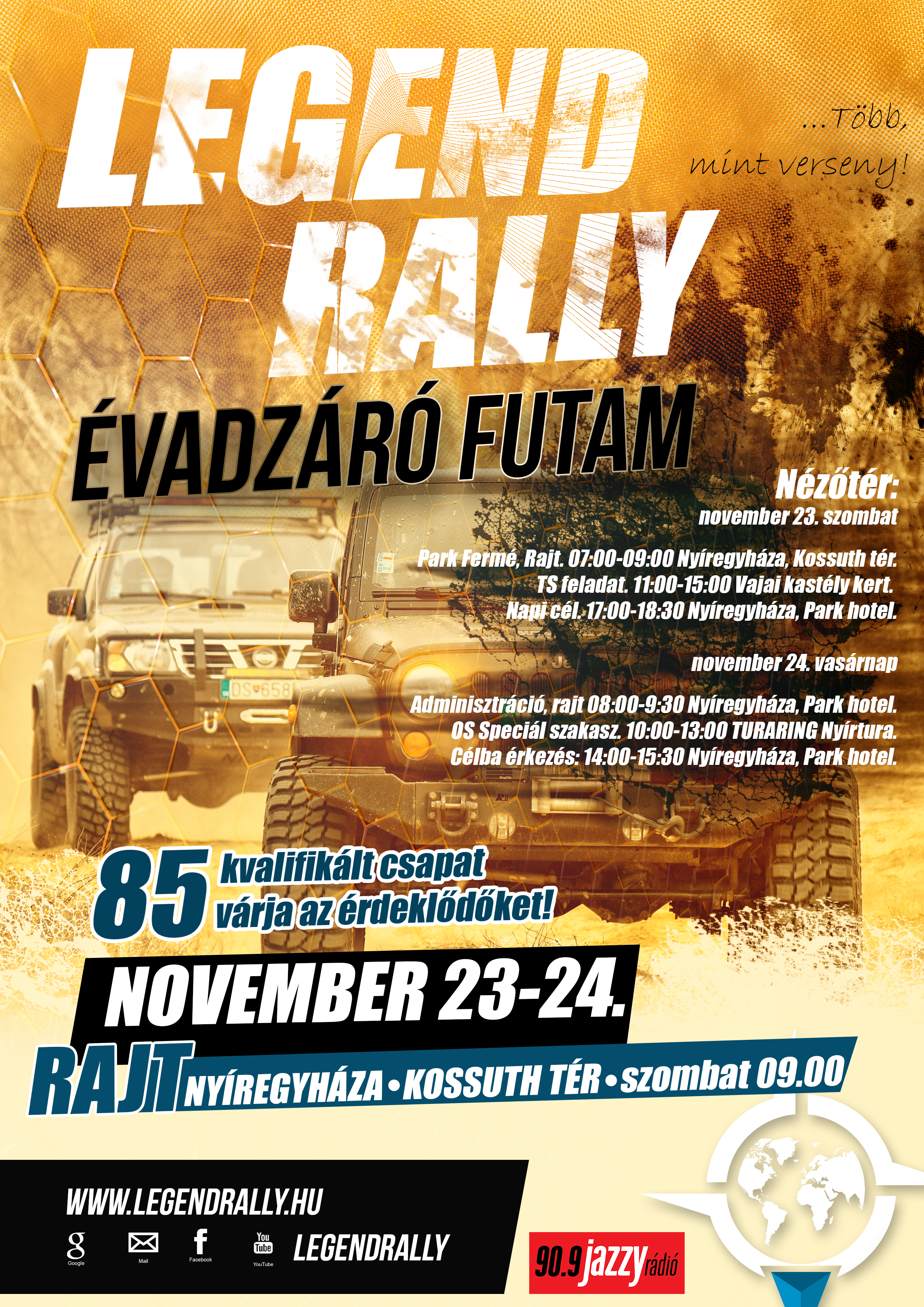 Legend Rally 2019 Évadzáró futam Nyíregyházán