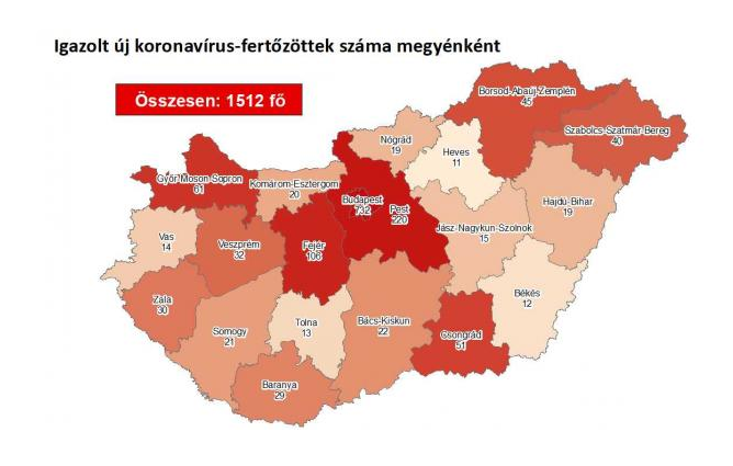 Megyénkben is emelkedett a fertőzöttek száma