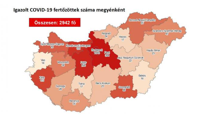 Közel 3000 a beazonosított fertőzöttek száma és elhunyt 12 krónikus beteg