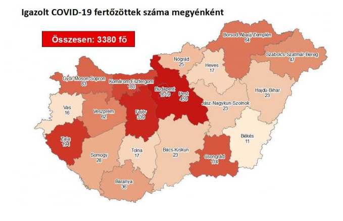 További emelkedés a beazonosított fertőzöttek számában és elhunyt 6 krónikus beteg