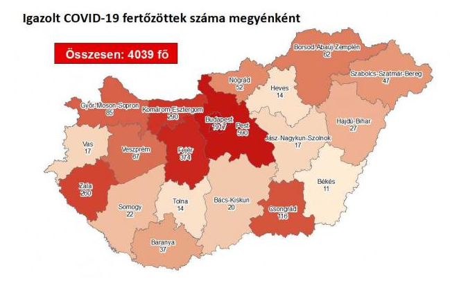 12 fővel nőtt a beazonosított fertőzöttek száma, és elhunyt 2 idős, krónikus beteg