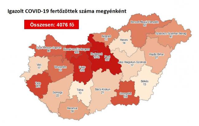 7 fővel nőtt a beazonosított fertőzöttek száma, és elhunyt egy 101 éves, krónikus beteg