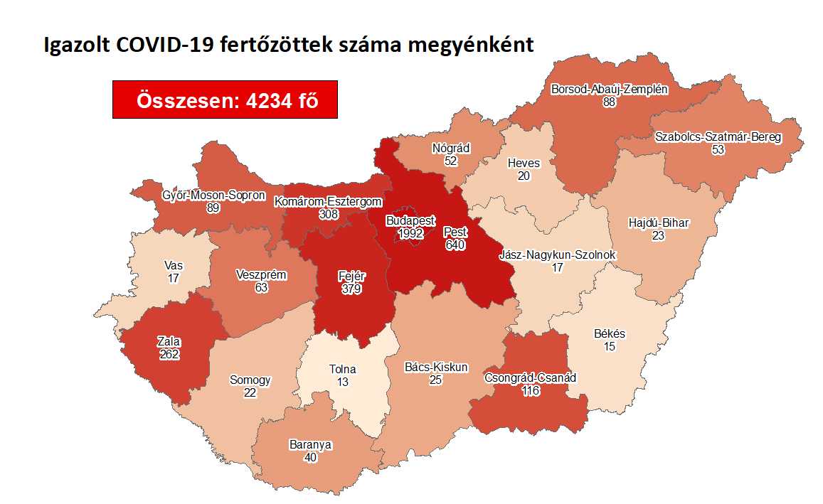 Nőtt a hazánkban beazonosított fertőzöttek száma