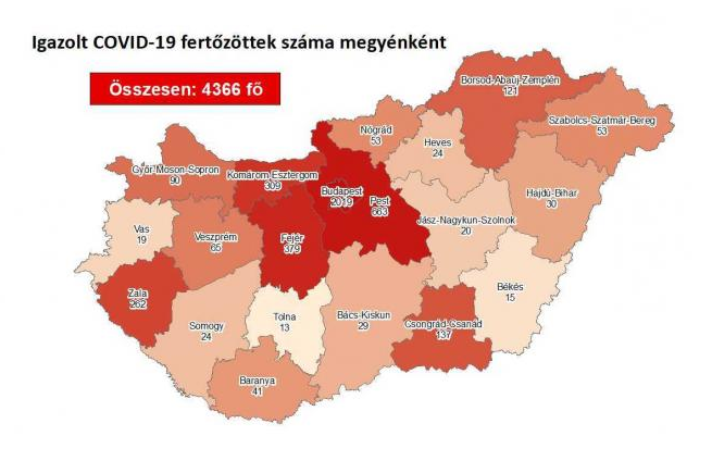 19 fővel emelkedett a beazonosított fertőzöttek száma