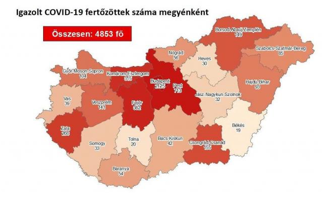 40 fővel emelkedett a beazonosított fertőzöttek száma