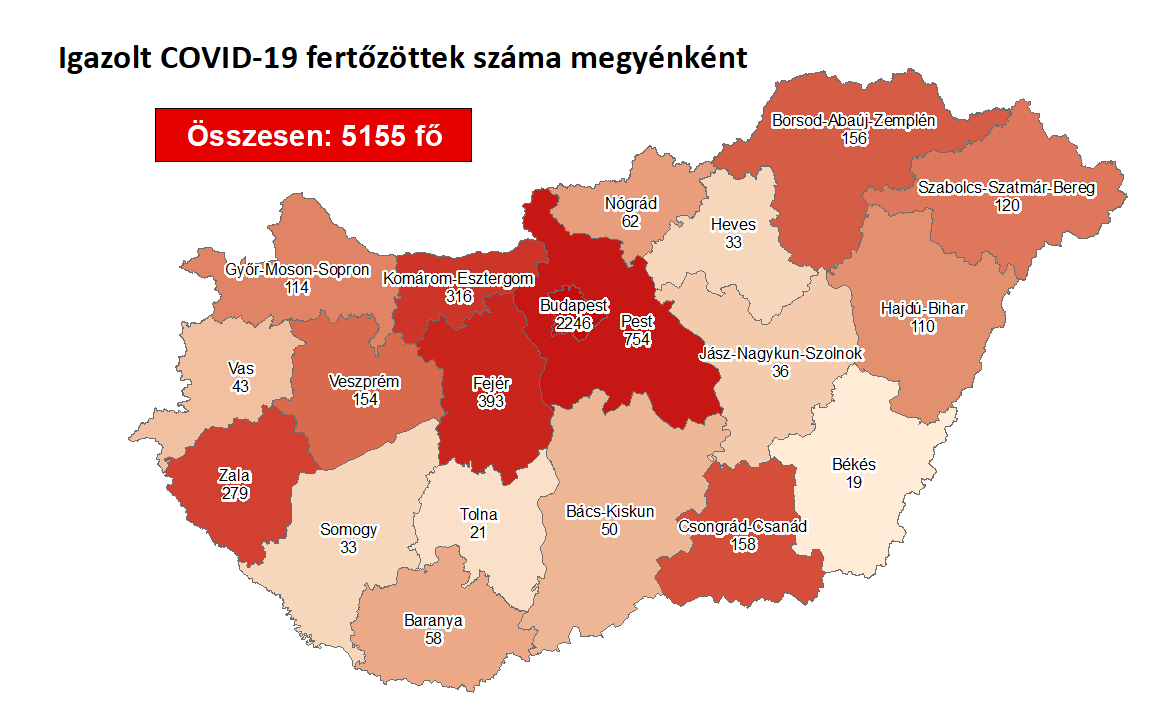 22 fővel emelkedett a beazonosított fertőzöttek száma 