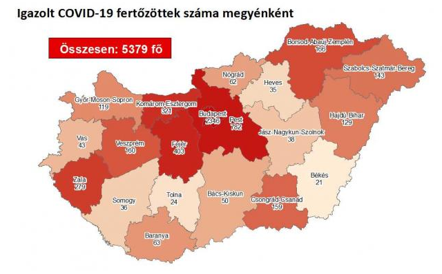 91 fővel emelkedett a beazonosított fertőzöttek száma