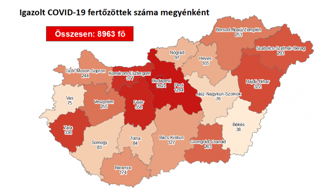 576 fővel emelkedett a beazonosított fertőzöttek száma