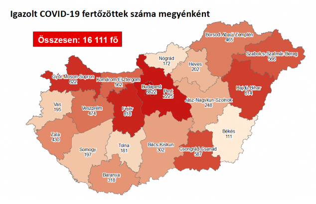 Közel ezer fővel emelkedett a beazonosított fertőzöttek száma