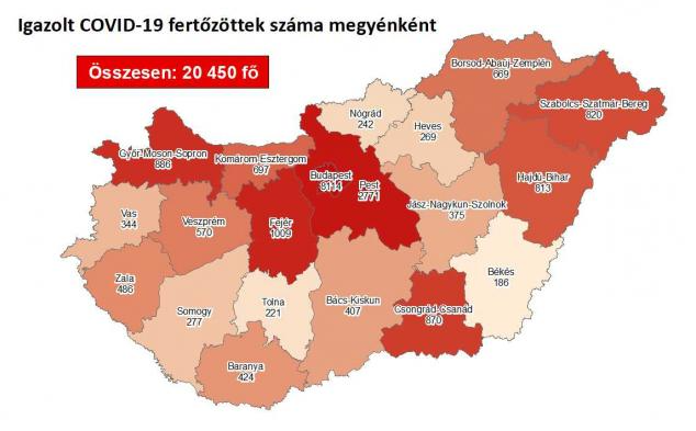 951 fővel emelkedett a beazonosított fertőzöttek száma