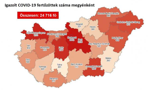 702 fővel emelkedett a beazonosított fertőzöttek száma